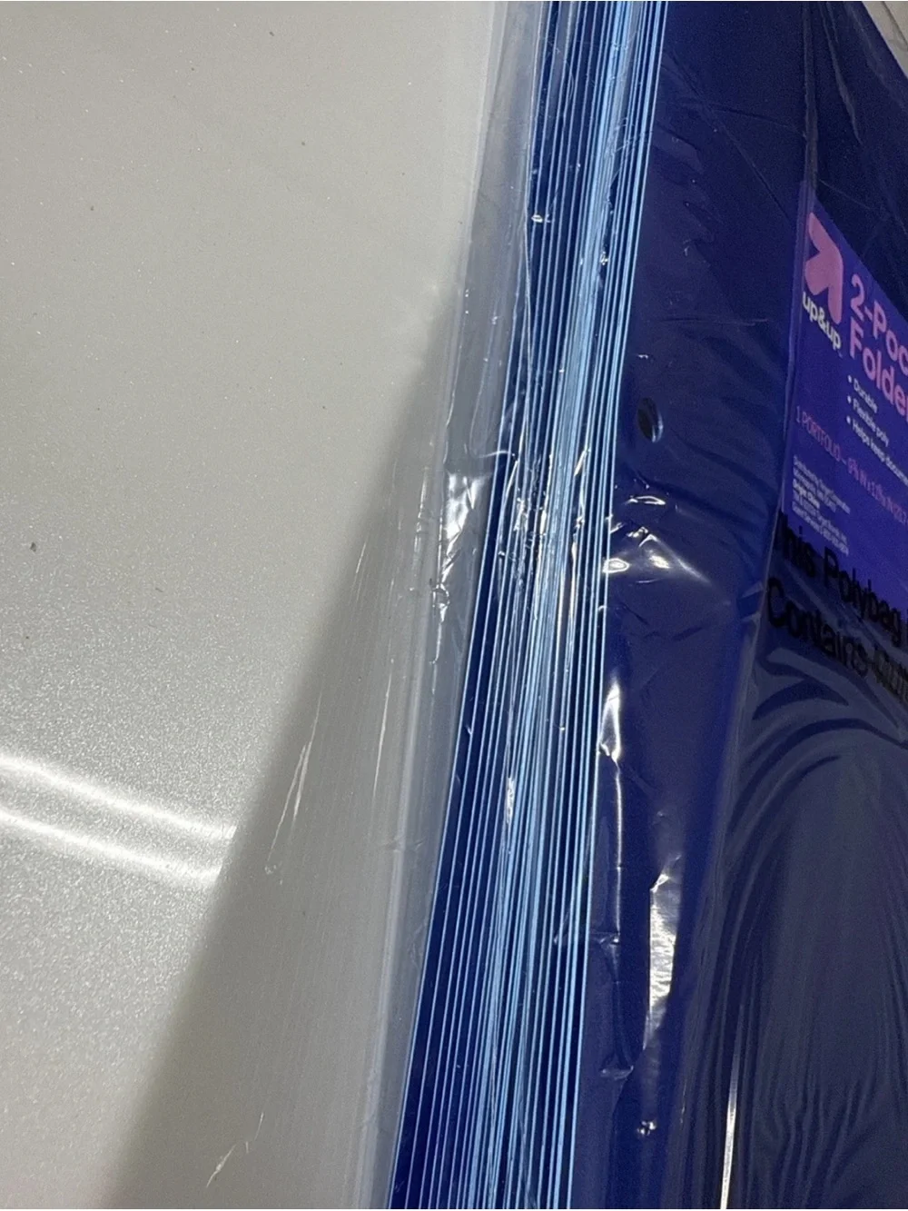 School Supplies For Teachers, Pack Of 24 / 2-pocket Folder With Prongs Blue